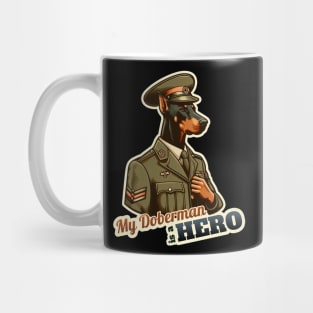 Doberman soldier Mug